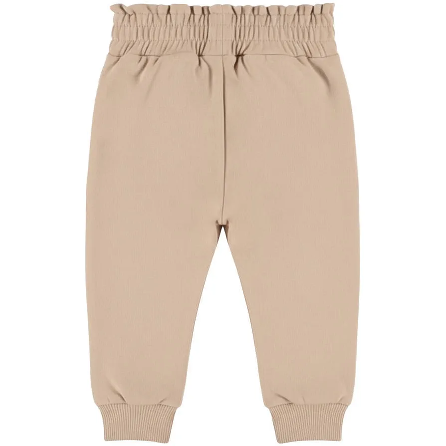 Dirkje regular fit joggingbroek beige, foto 4