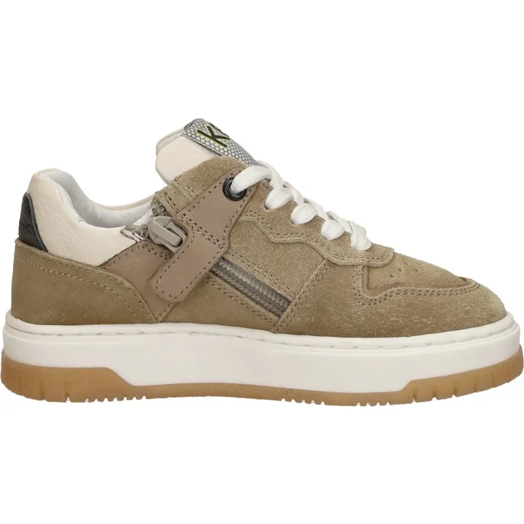 Keq lage sneaker goudkleur Beige