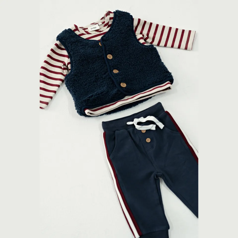 Feetje teddy gilet Built for Fun - marineblauw, foto 4