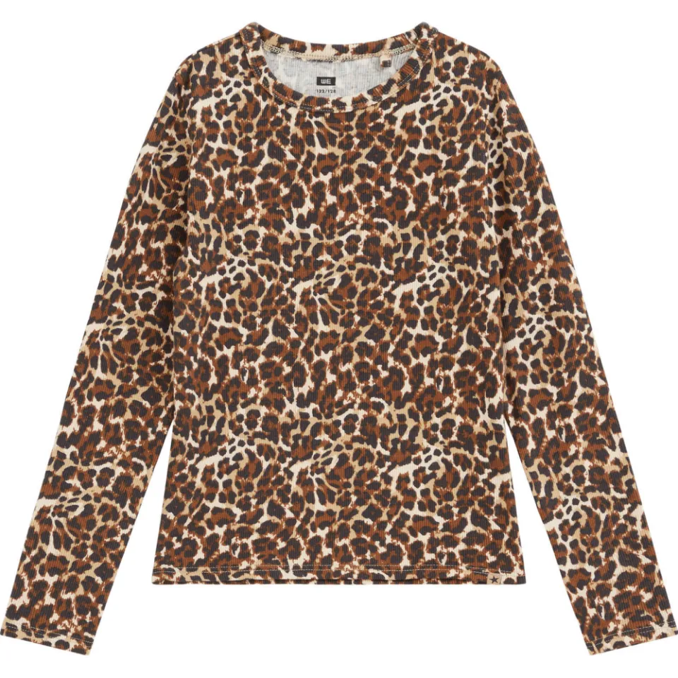 WE Fashion longsleeve met panterprint bruin, foto 3