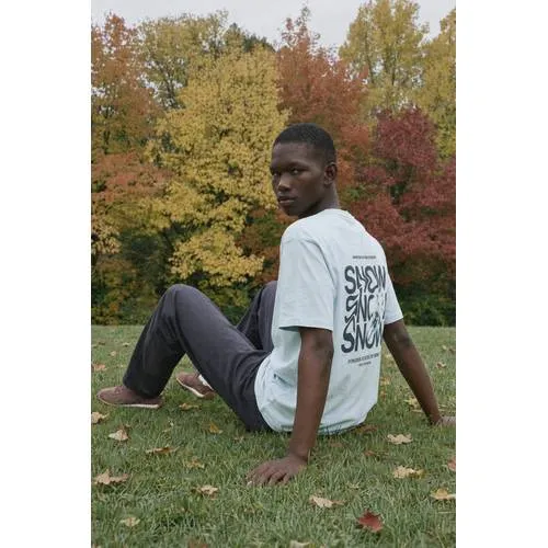 Mango TEEN T-shirt met backprint - lichtblauw, foto 4