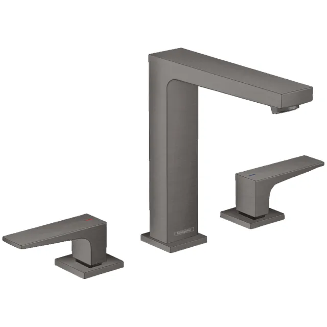 Hansgrohe Metropol 3-gats 160 wastafelmengkraan zwart chroom