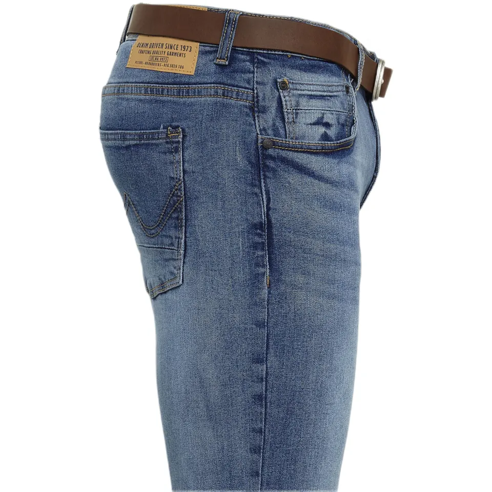 Petrol Industries skinny jeans NASH met riem medium used, foto 3