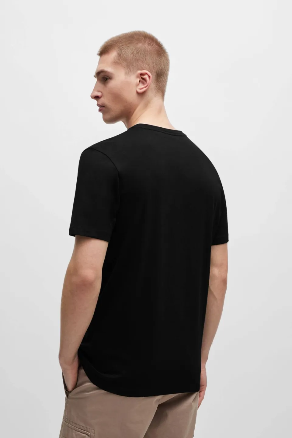 Boss regular T-shirt zwart, foto 5