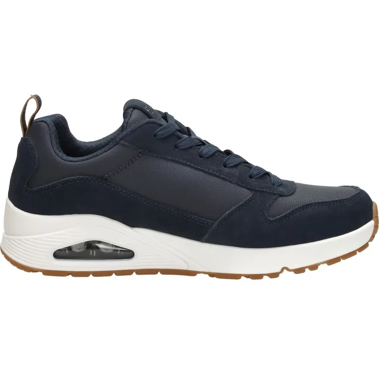 Skechers Uno Stacre lage sneakers blauw