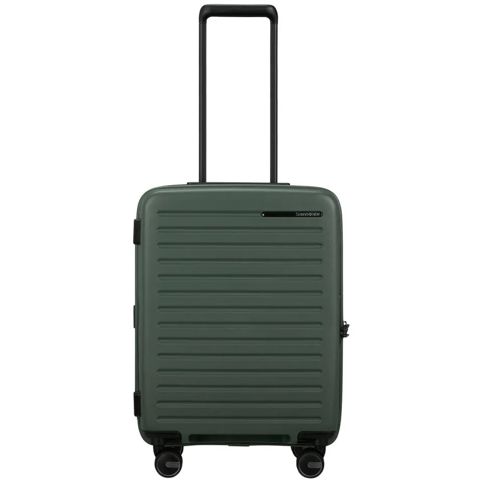 Samsonite Restackd handbagagekoffer 55 cm groen Kaki