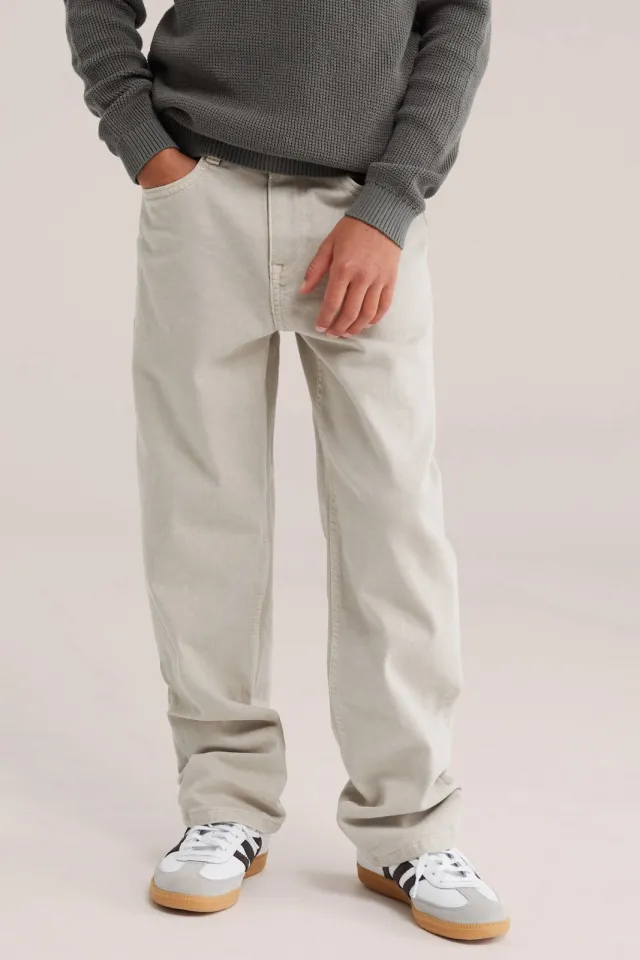 WE Fashion loose fit jeans ecru, foto 3