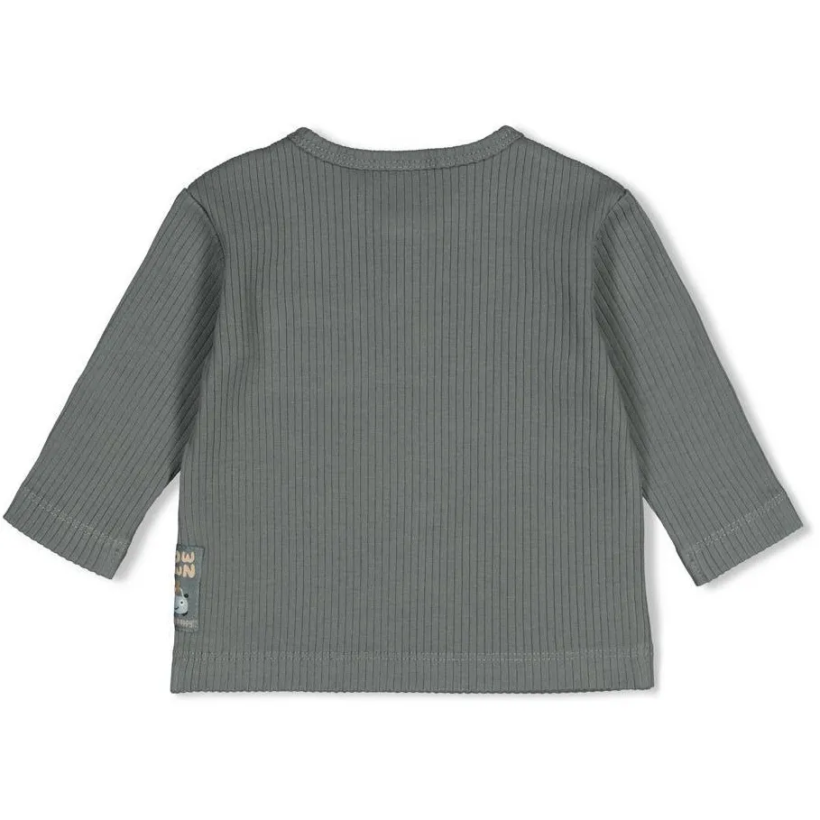Feetje Beep Beep longsleeve donkergroen zeegroen/donker groen, foto 2