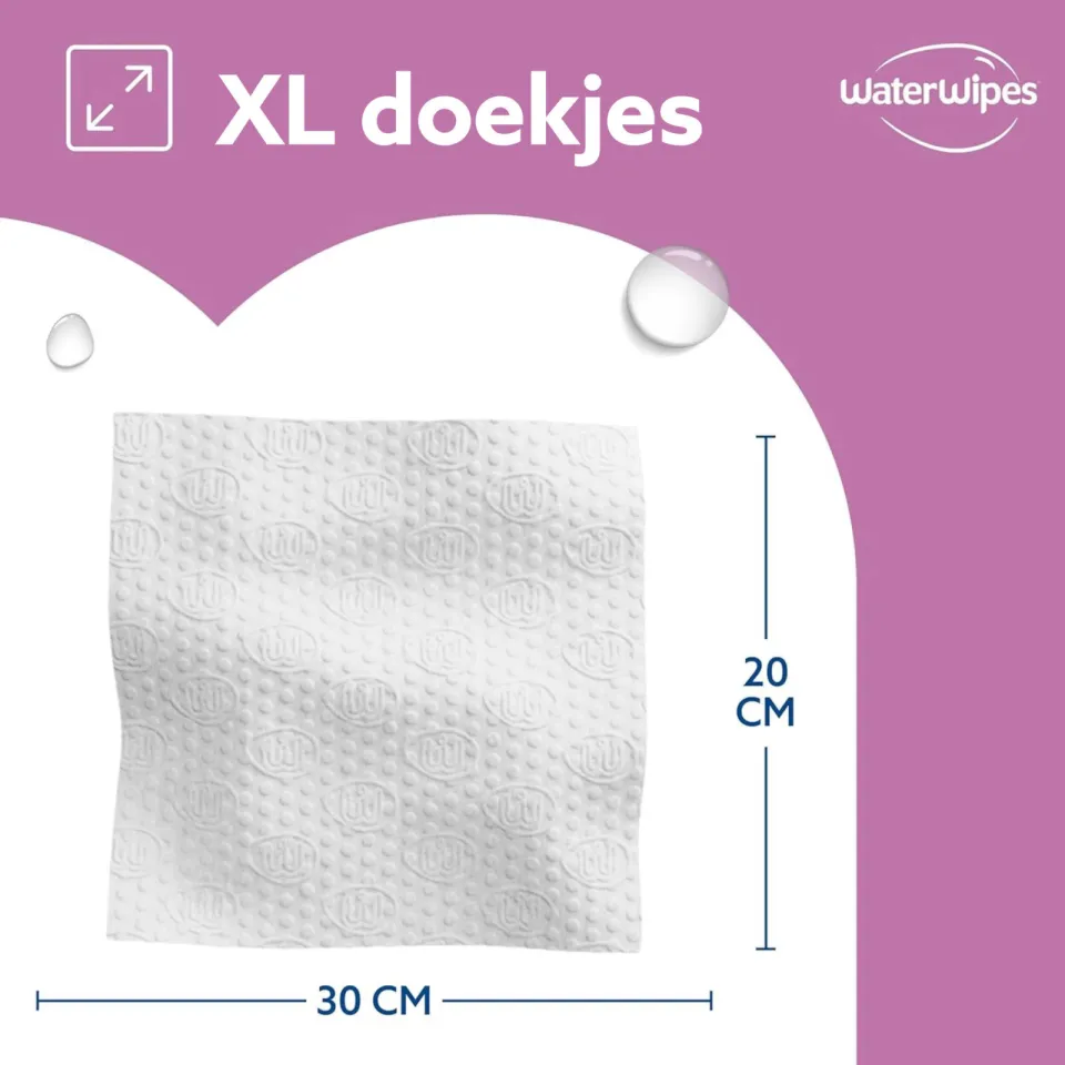 WaterWipes Sensitive+ Body & Intimate XL Doekjes – 180 stuks (6 verpakkingen), foto 6
