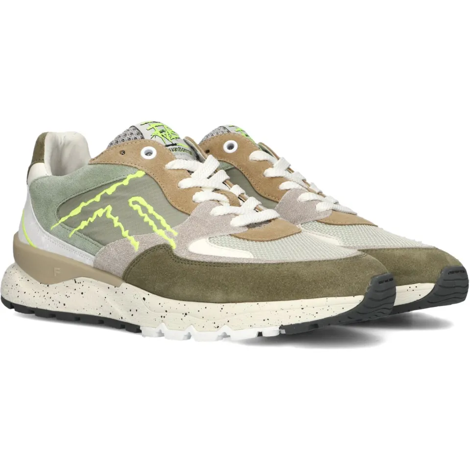 Floris Van Bommel De Treener sneaker groen, foto 3