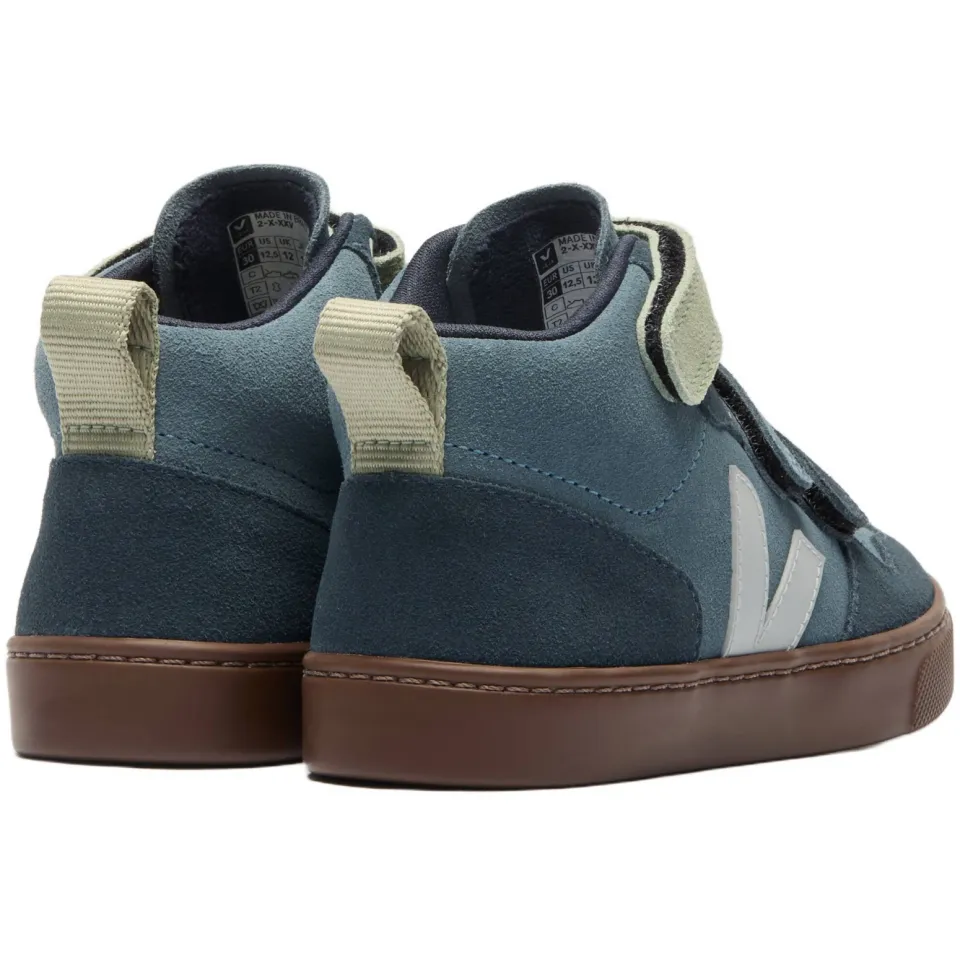 Veja Small V-10 Mid suède sneakers - blauw, foto 3