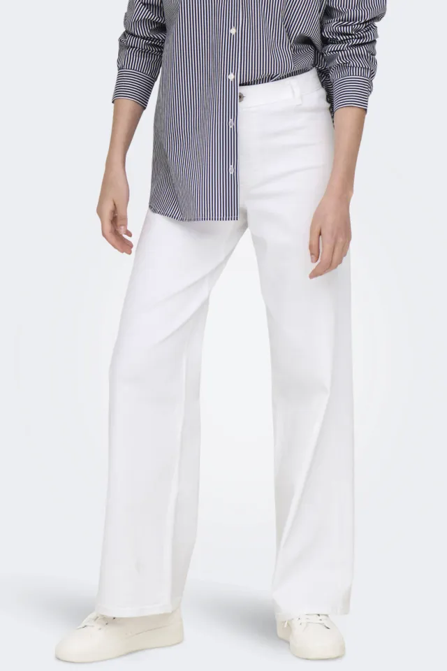 JDY Iris wide leg broek wit, foto 3