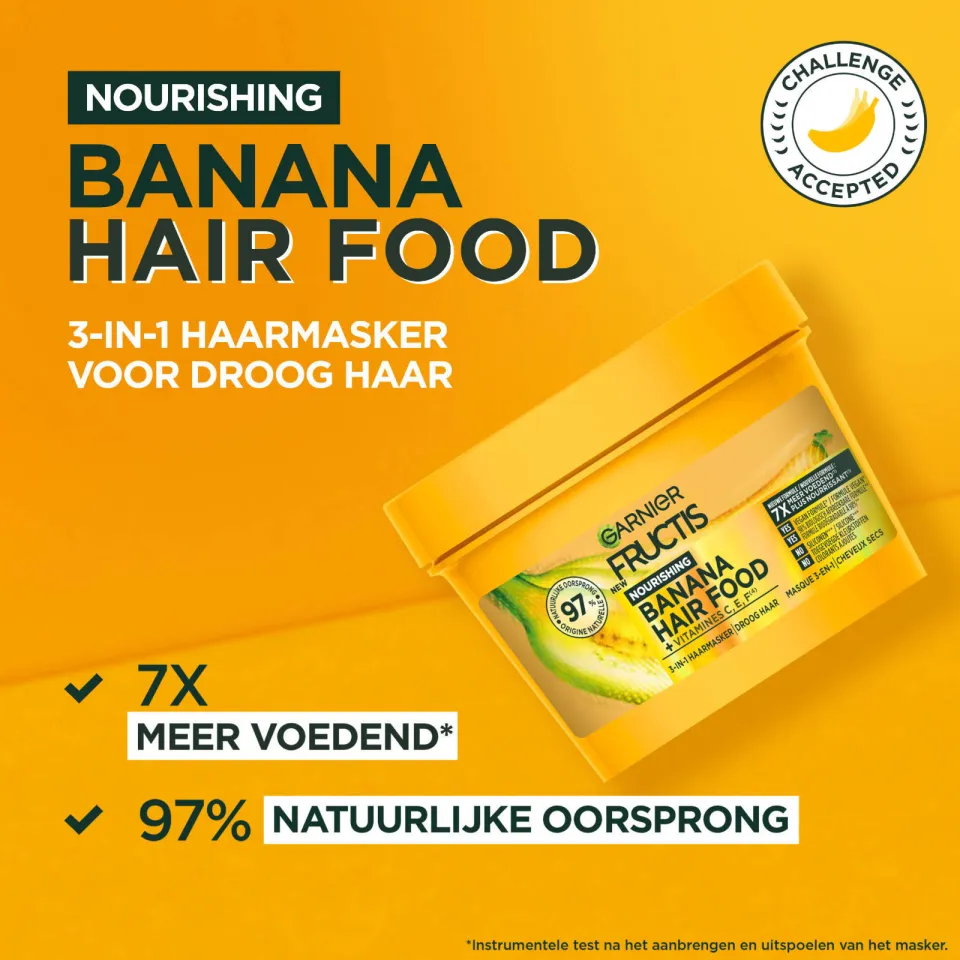 Garnier Fructis Hair Food Banana 3-in-1 haarmasker, foto 4