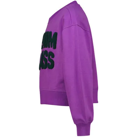 Vingino rechtvallende sweater - paars Meisjes Katoen Ronde hals Logo, foto 3