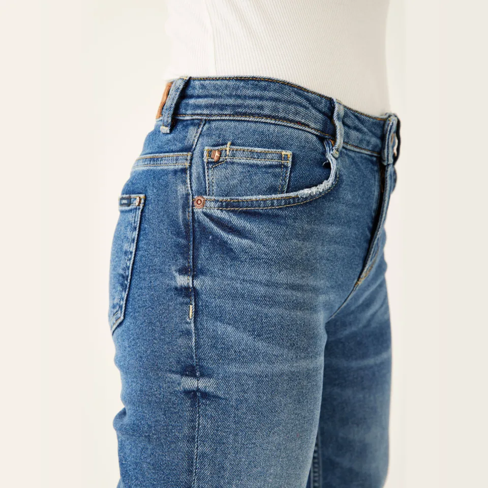 Garcia cropped straight leg jeans 576 Mylah dark used, foto 4