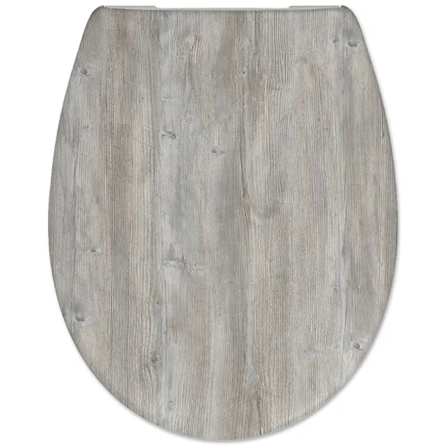 Cedo Toiletzitting Cedo Ponderosa Pine Softclose Houtlook Grijs