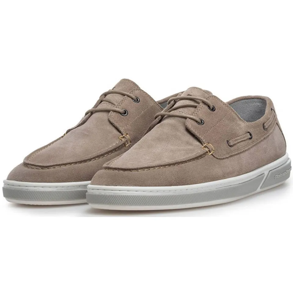 Floris Van Bommel De Booter 01.02 suède bootschoenen lichtbruin taupe, foto 4