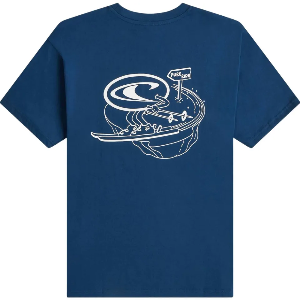 O'Neill loose print t-shirt blauw, foto 4