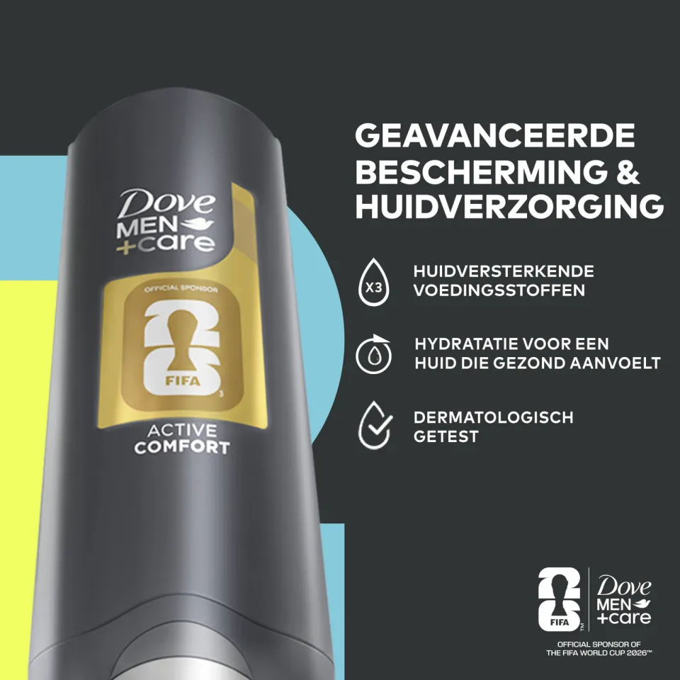 Dove Men+Care Active Comfort FIFA Edition 3-in-1 douchegel, foto 6
