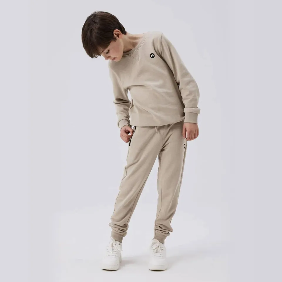 NAME IT KIDS sweater NKMVIMO lichtbruin Pure Cashmere