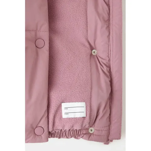 Mango Kids gewatteerde winterjas roze, foto 5