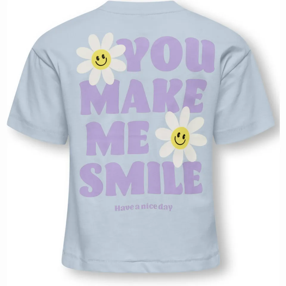Only Mini T-shirt lichtblauw, foto 3