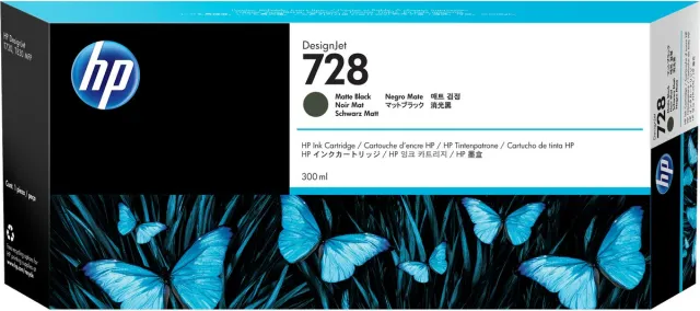 Hp 728 300-ml Matte zwart Inkt Cartridge