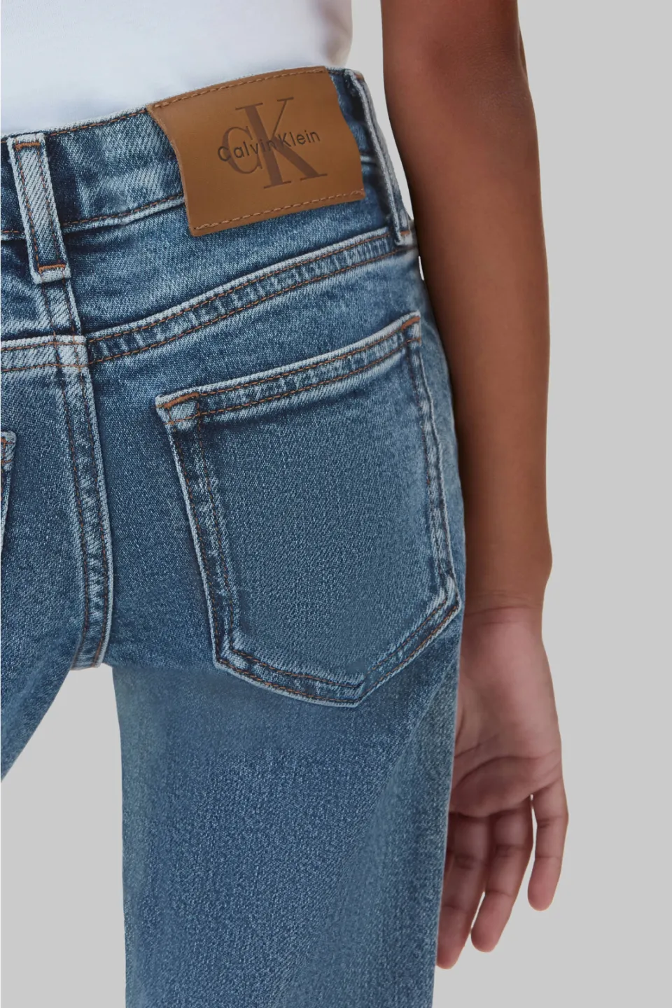 Calvin Klein regular waist flared jeans - mediumblauw, foto 5