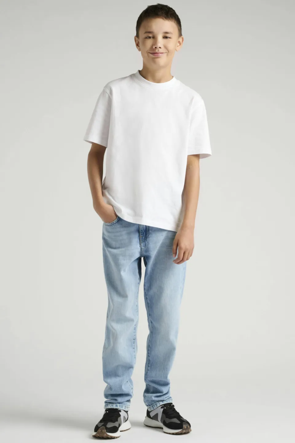 Only & Sons JUNIOR straight leg jeans light blue denim, foto 5