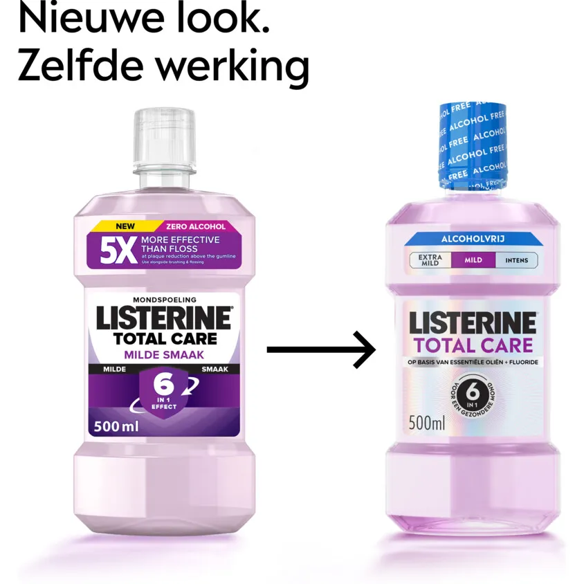 Listerine Total Care Mild Mint alcoholvrij mondwater, foto 2