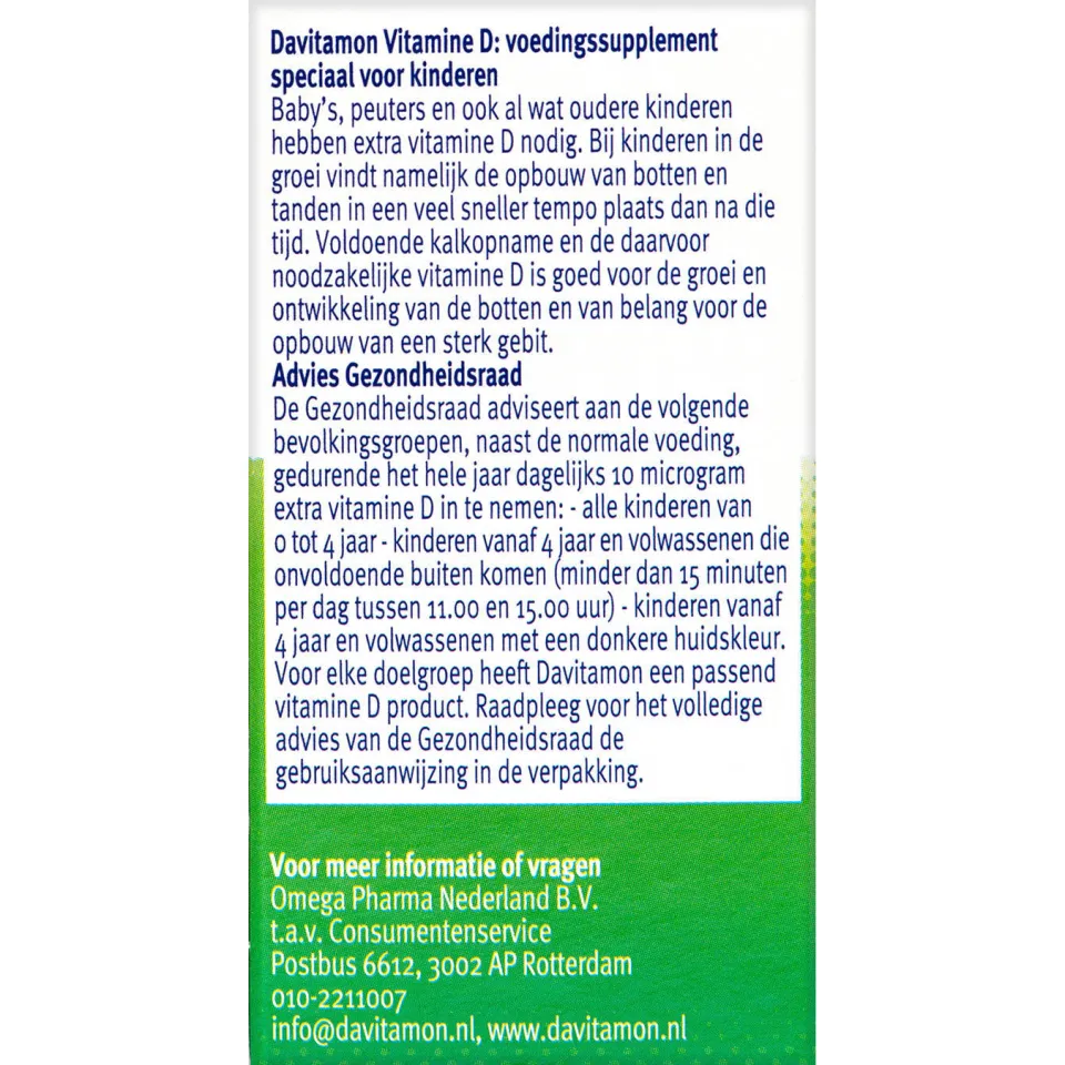 Davitamon Vitamine D Kind smelttabletten citroen, foto 6