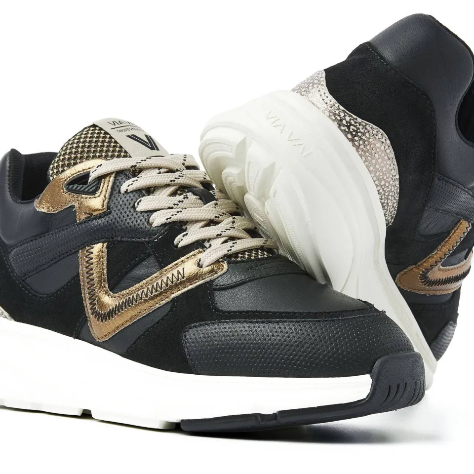 Via Vai Sneakers Vic Kyro Zwart, foto 5