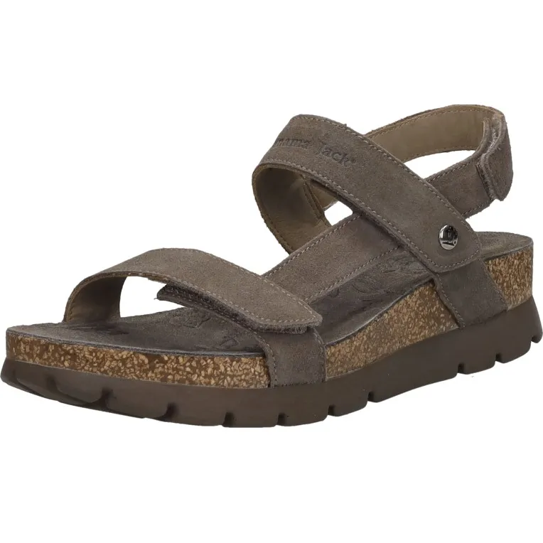 Panama Jack Selma velours sandalen bruin, foto 3