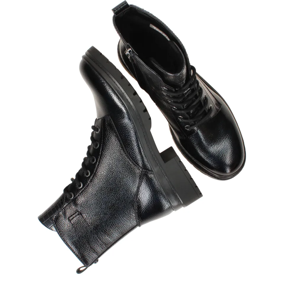 Tamaris veterboots blauw lak, foto 7