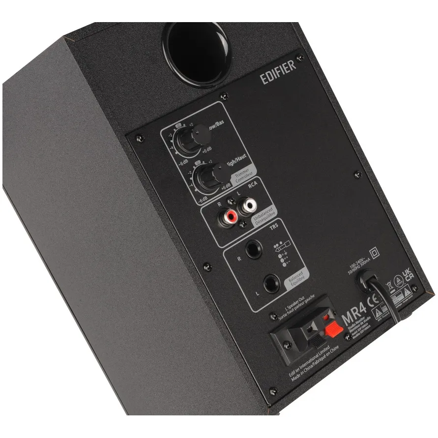 Edifier MR4 studiomonitor luidsprekers zwart, foto 3