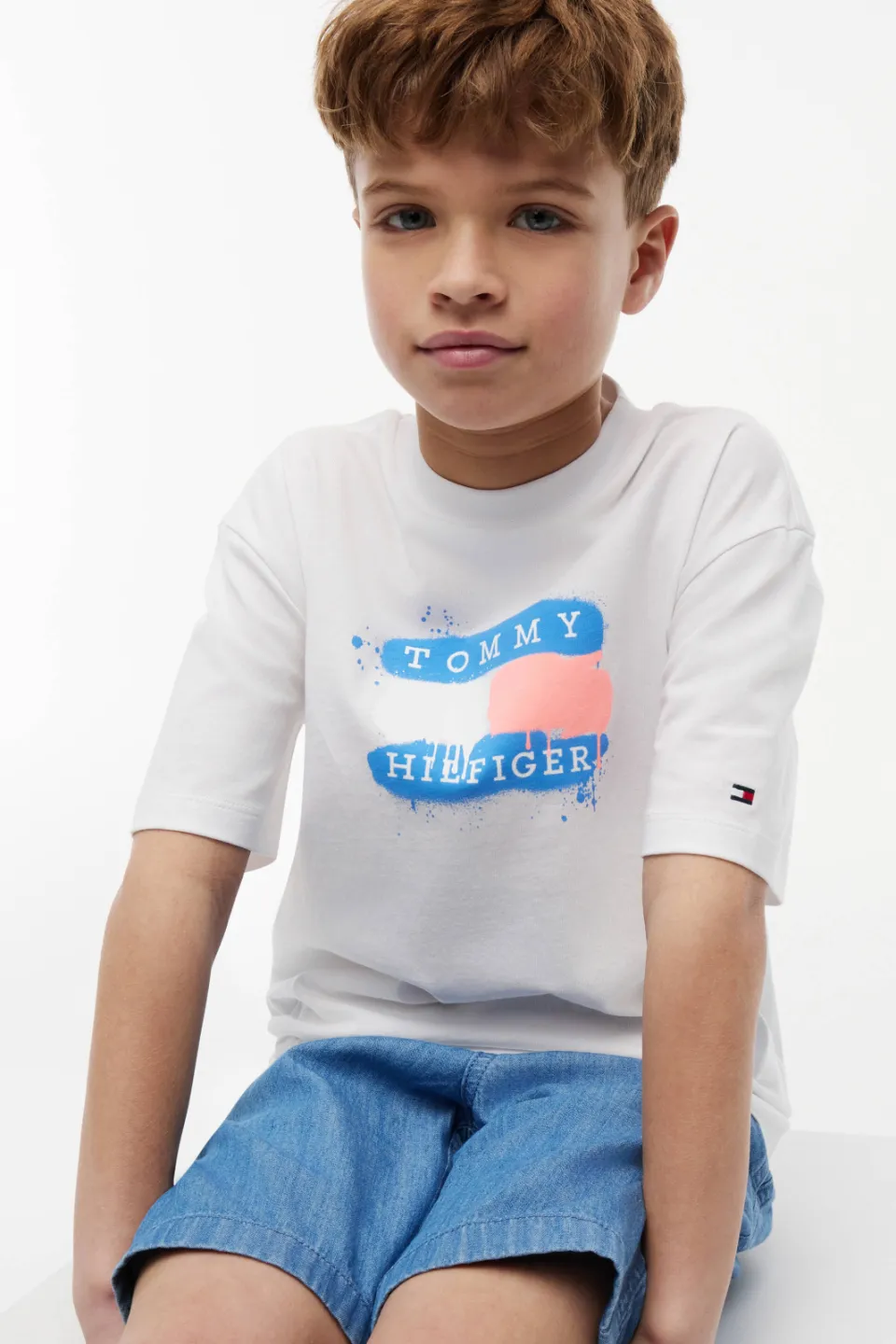 Tommy Hilfiger t-shirt met logo wit, foto 3