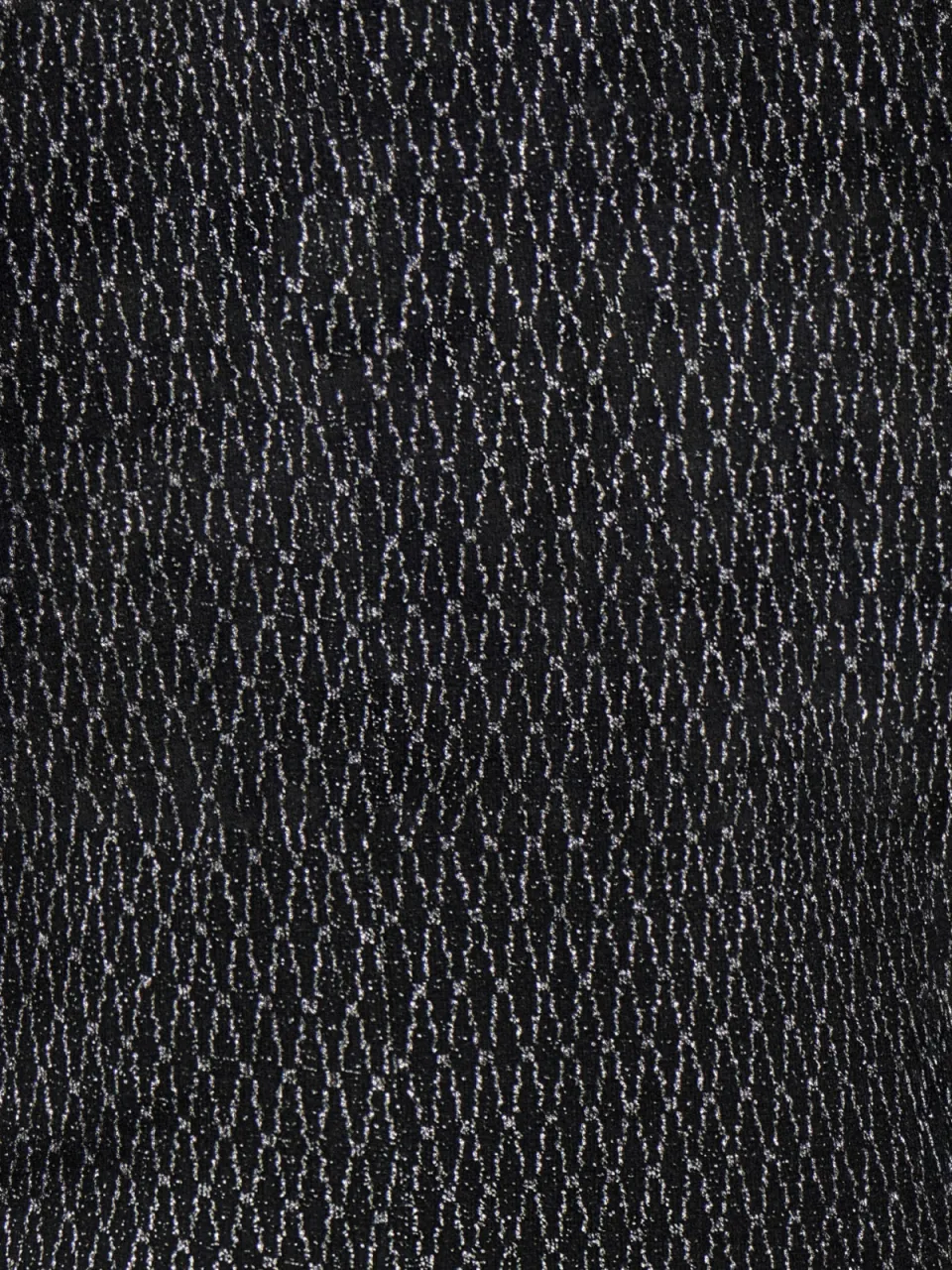 Only one shoulder jurk met glitters zwart/zilver, foto 4