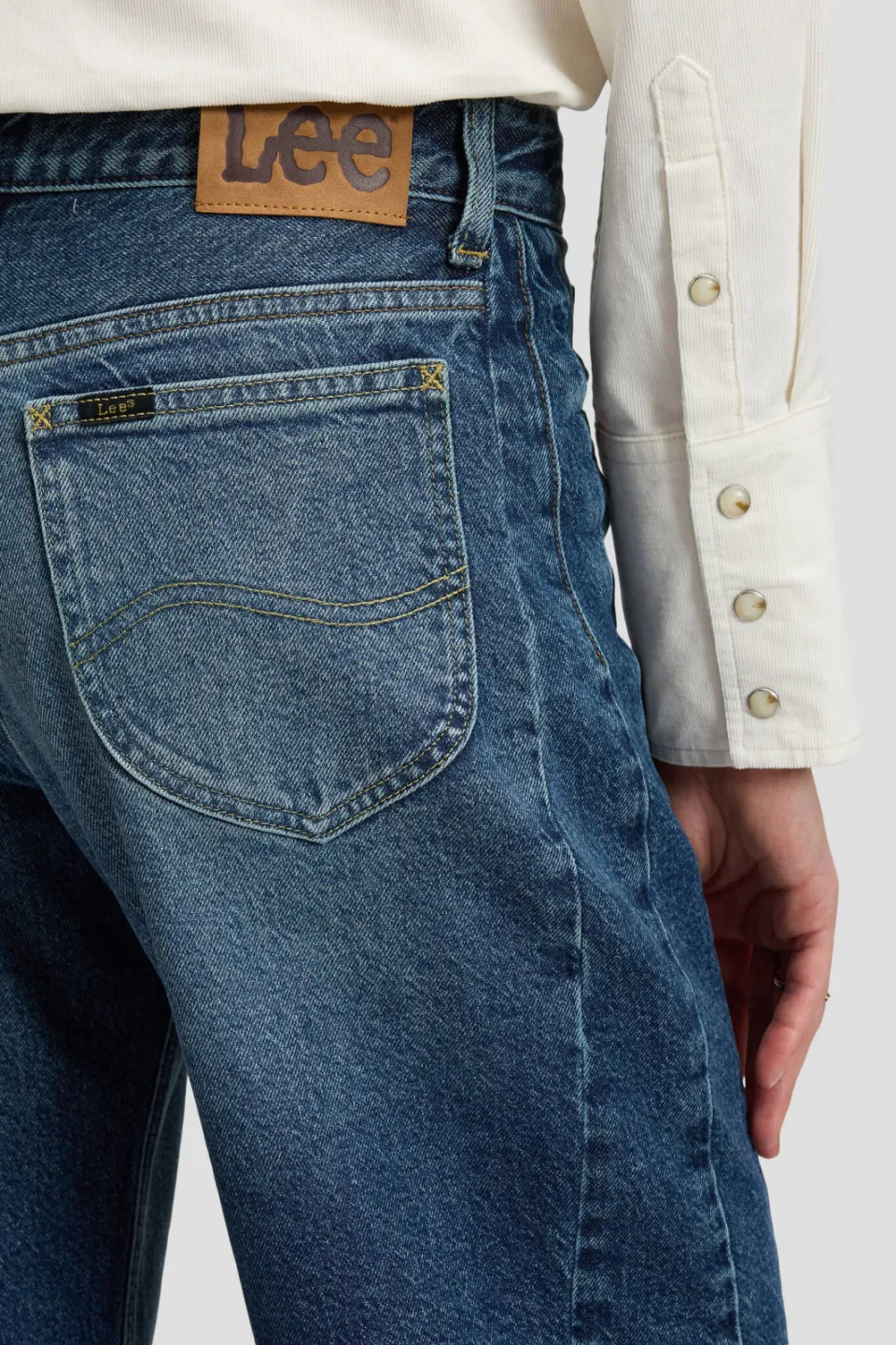 Lee Rider barrel jeans - donkerblauw, foto 5