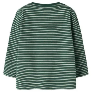 NAME IT gestreepte longsleeve groen, foto 2