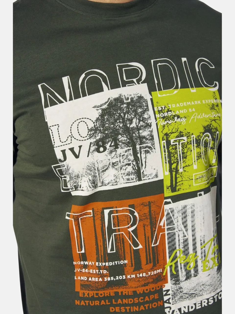 Jan Vanderstorm T-shirt olijfgroen, foto 6