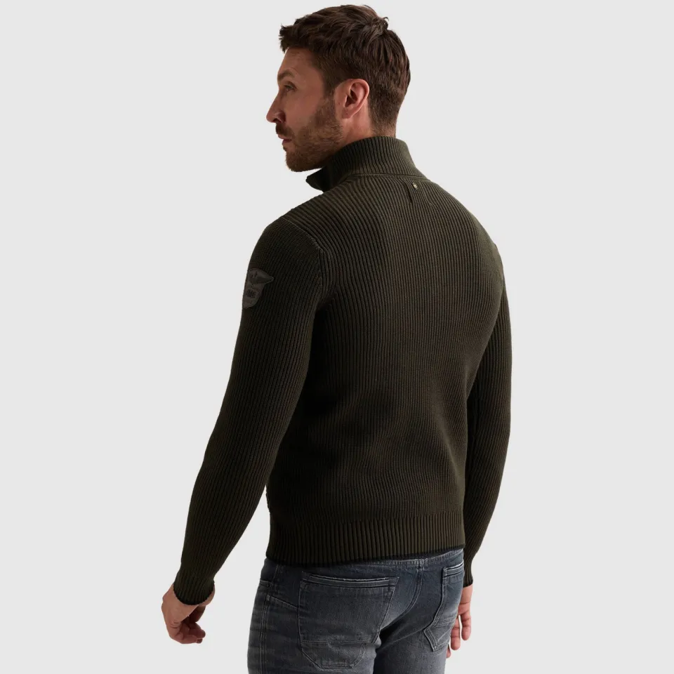 PME Legend katoenen regular fit gebreide trui - donkergroen, foto 4