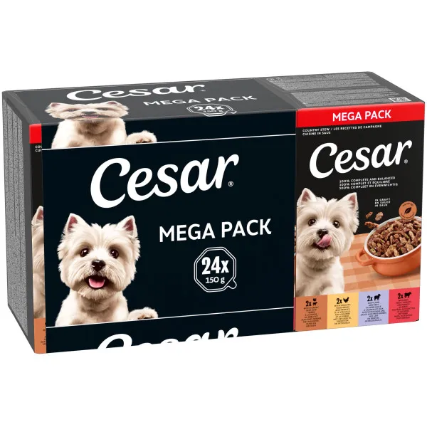 Cesar Classic Country Stew hondennatvoer in saus
