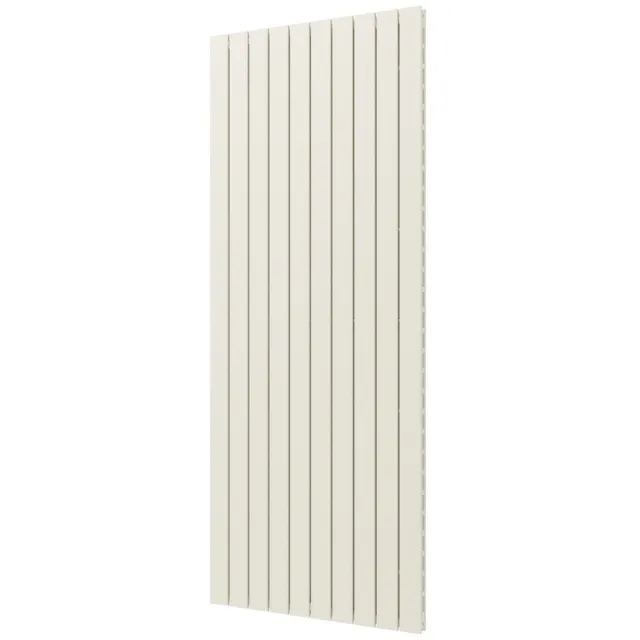 Plieger Designradiator Plieger Cavallino Retto Dubbel 2146 Watt Middenaansluiting 200x75,4 cm Wit Structuur