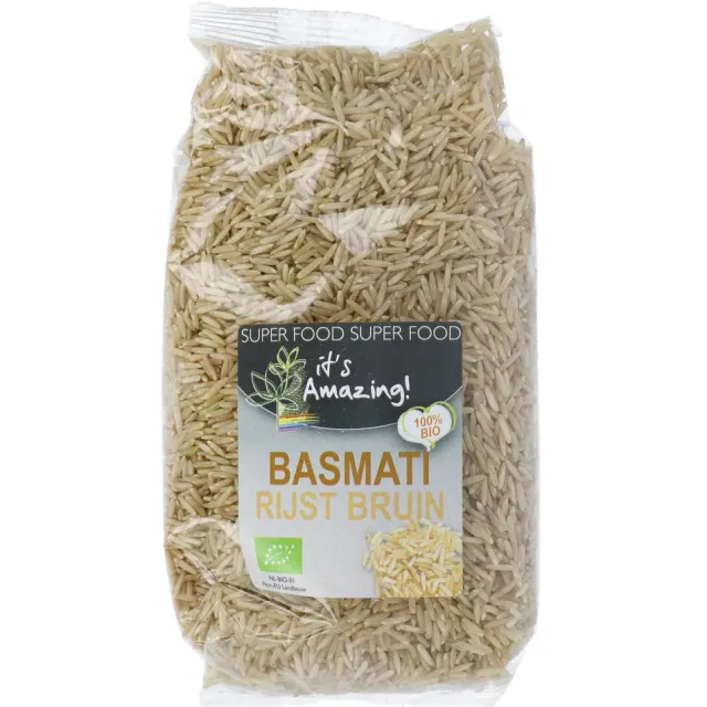 Its Amazing It's Amazing Basmati Rijst Bio Bruin 500 gr