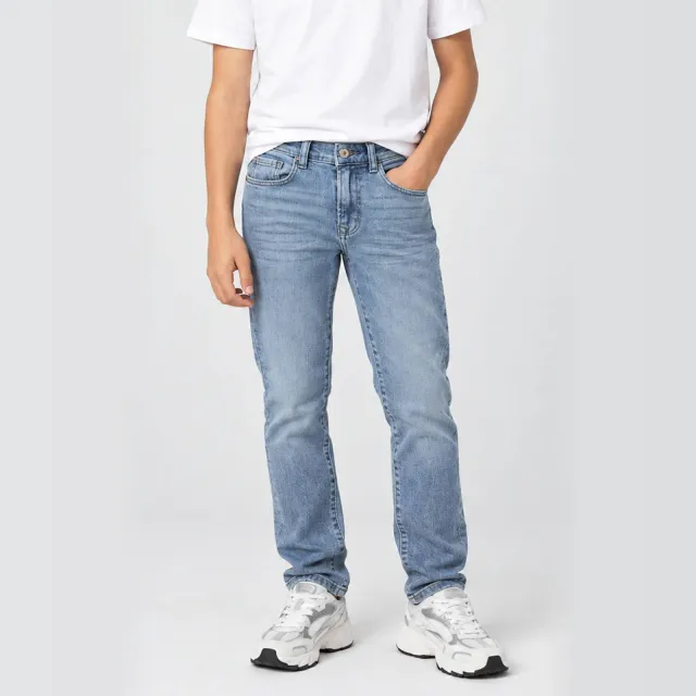Cars straight fit jeans Maxwel denim stone used Medium blue denim