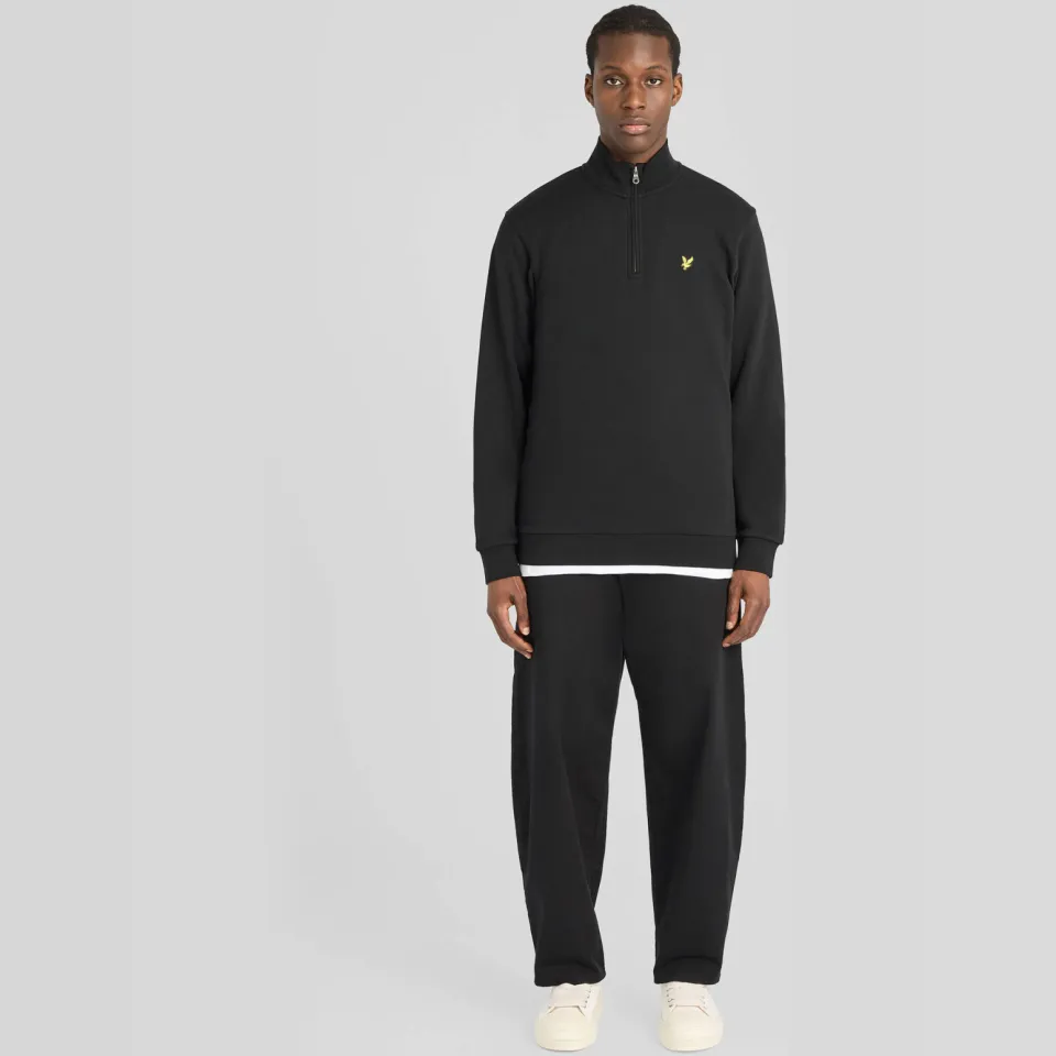 Lyle & Scott regular fit trui - jet black Zwart