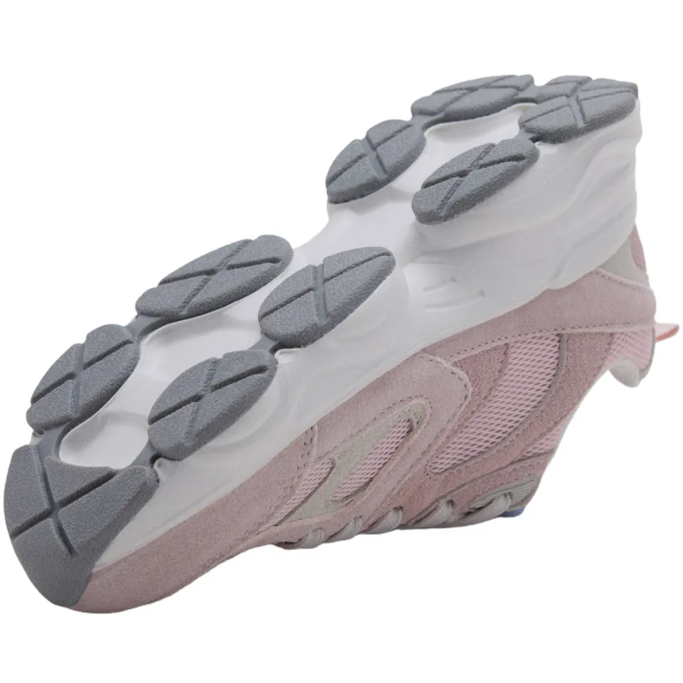 Mango Kids chunky suède sneakers - lichtroze, foto 2