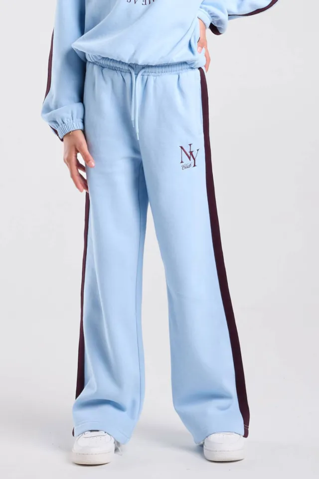 America Today joggingbroek - lichtblauw Lichtblauw/donkerrood