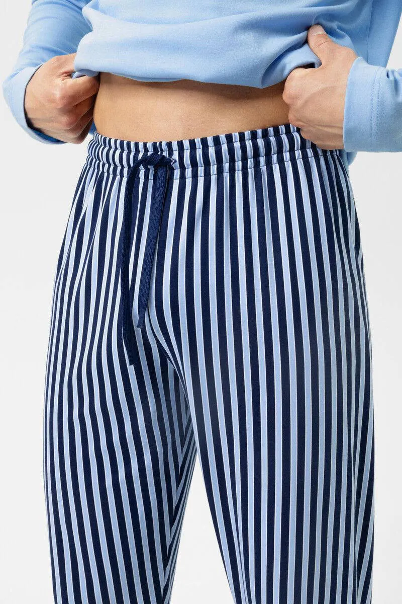 Mey pyjamabroek Graphic Stripes lichtblauw/donkerblauw, foto 3