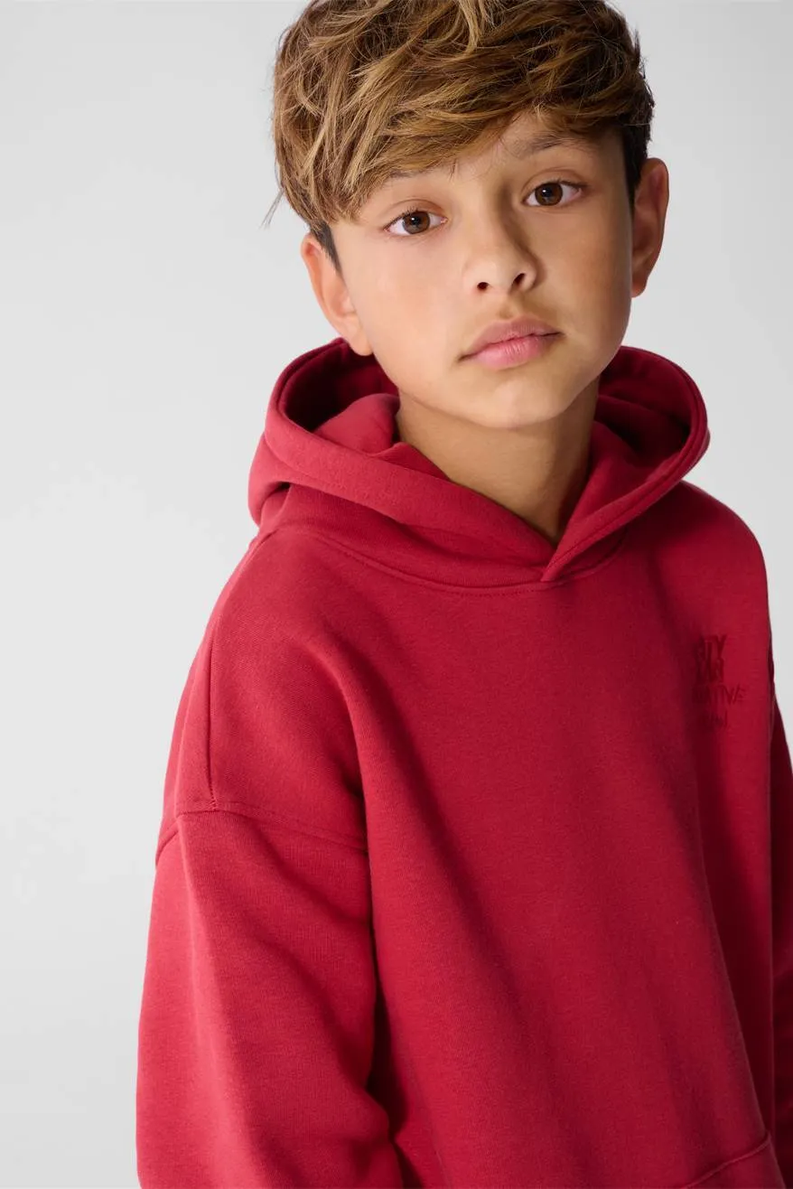 Shoeby hoodie met borduursels - rood